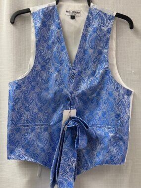NWT Moda Di Raza Paisley Vest Set  - Small
